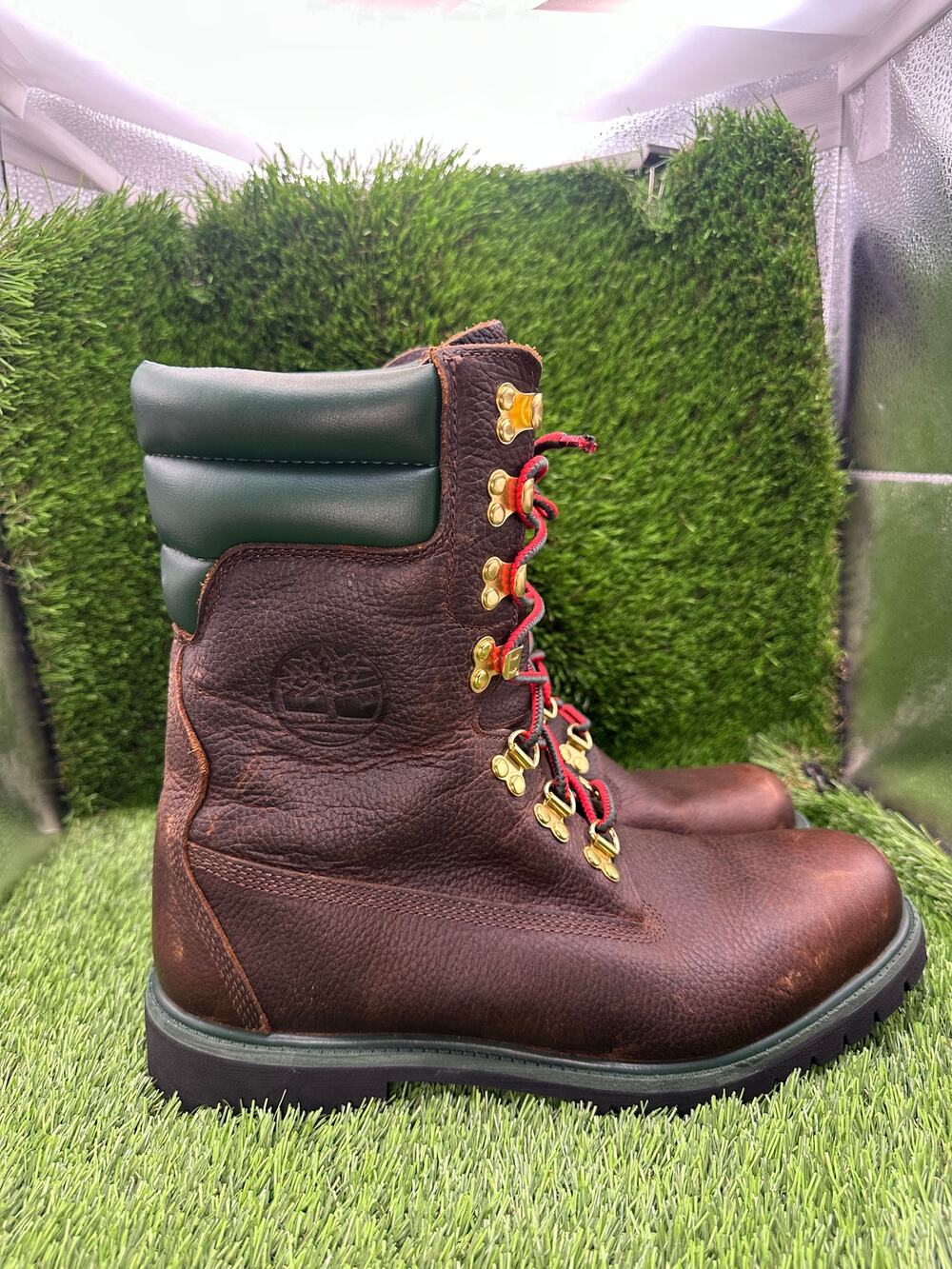 Timberland Super Boot TB0A2MYWW01 Wintergreens Combat Boot Men's 10.5M Brown